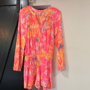 Lilly Pulitzer Elsa Sun Splashed Romper-Small